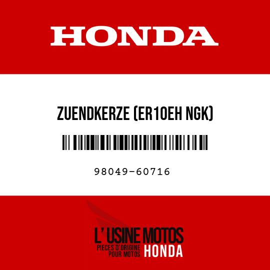 image de 98049-60716 ZUENDKERZE (ER10EH NGK)