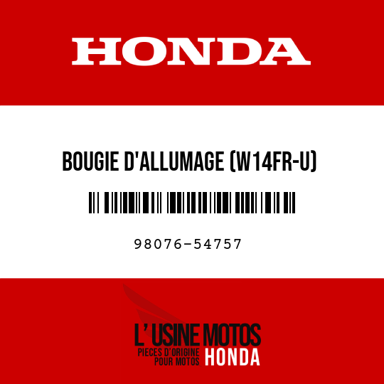 image de 98076-54757 BOUGIE D'ALLUMAGE (W14FR-U)