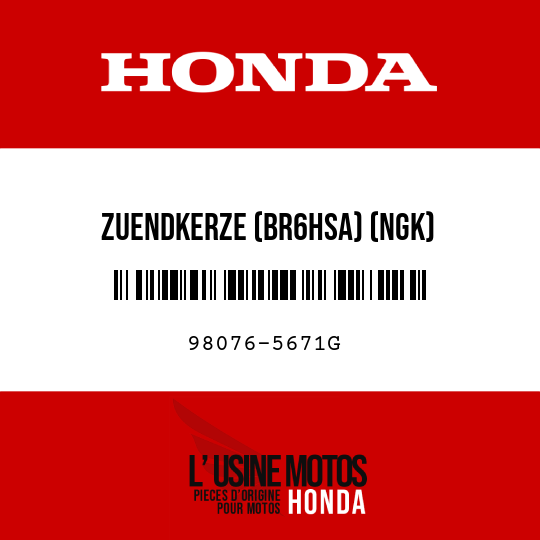 image de 98076-5671G ZUENDKERZE (BR6HSA) (NGK)