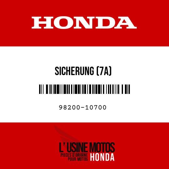 image de 98200-10700 SICHERUNG (7A)