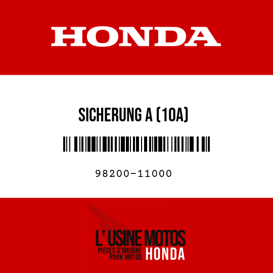 image de 98200-11000 SICHERUNG A (10A)