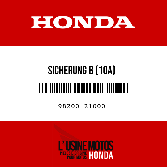 image de 98200-21000 SICHERUNG B (10A)