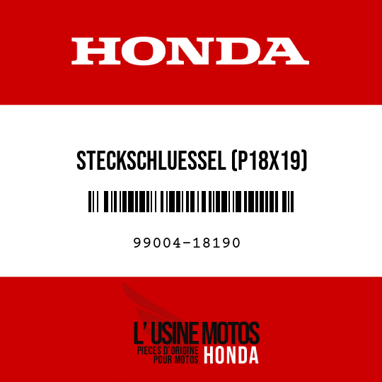 image de 99004-18190 STECKSCHLUESSEL (P18X19)