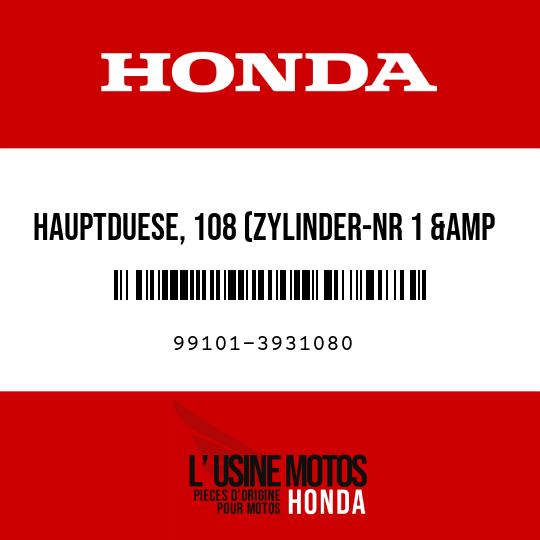 image de 99101-3931080 HAUPTDUESE, 108 (ZYLINDER-NR 1 & 4)
