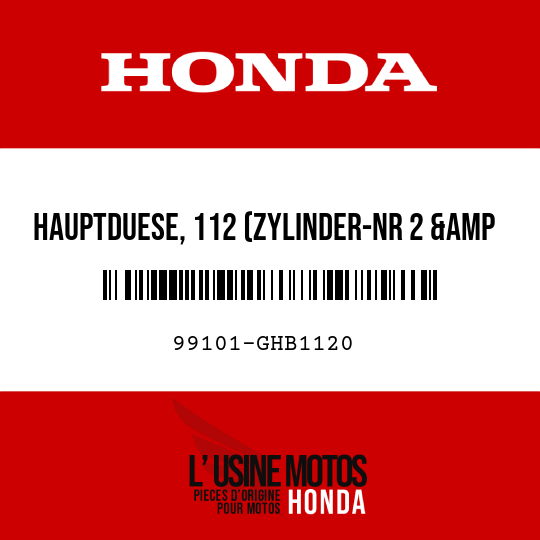 image de 99101-GHB1120 HAUPTDUESE, 112 (ZYLINDER-NR 2 &amp 3)