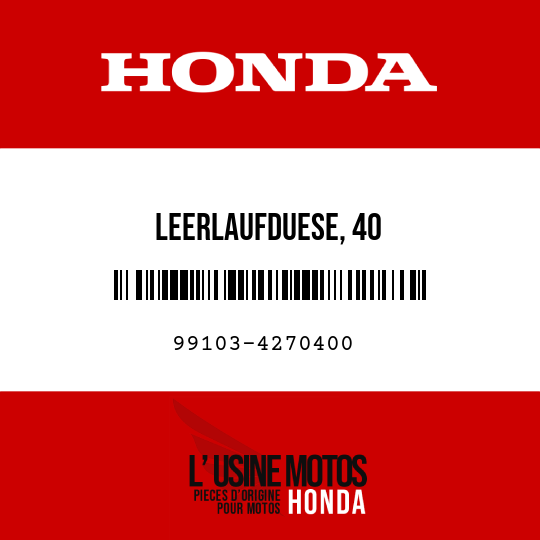 image de 99103-4270400 LEERLAUFDUESE, 40