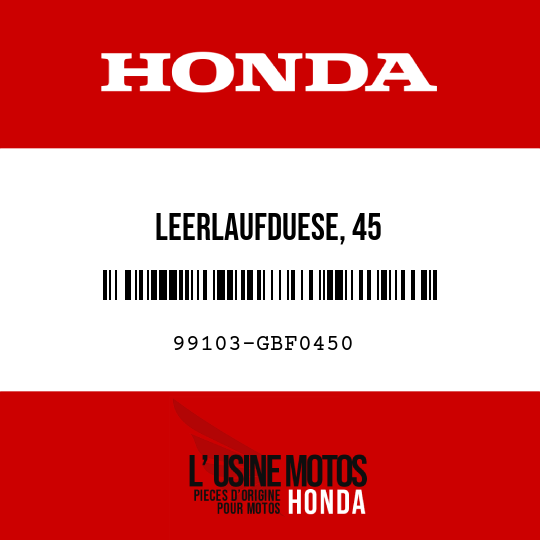 image de 99103-GBF0450 LEERLAUFDUESE, 45