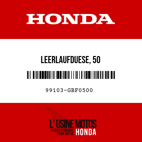 image de 99103-GBF0500 LEERLAUFDUESE, 50