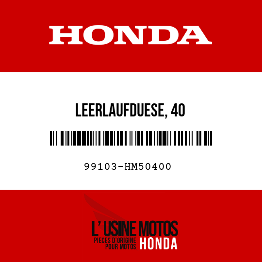 image de 99103-HM50400 LEERLAUFDUESE, 40