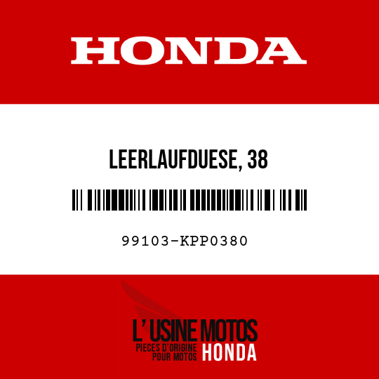 image de 99103-KPP0380 LEERLAUFDUESE, 38