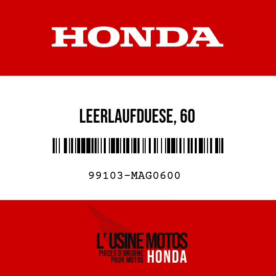 image de 99103-MAG0600 LEERLAUFDUESE, 60