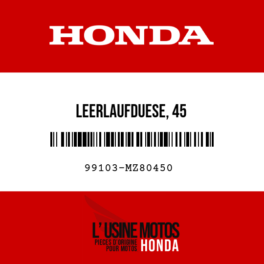 image de 99103-MZ80450 LEERLAUFDUESE, 45