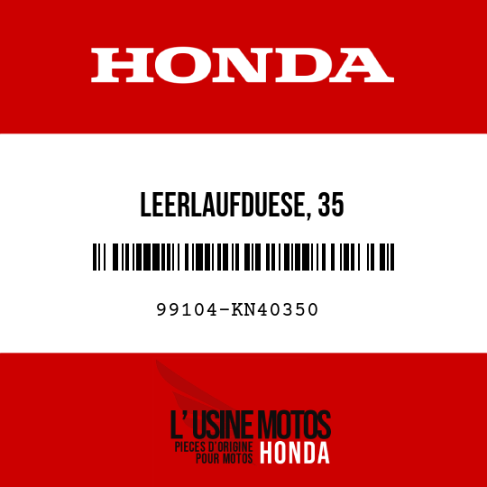 image de 99104-KN40350 LEERLAUFDUESE, 35