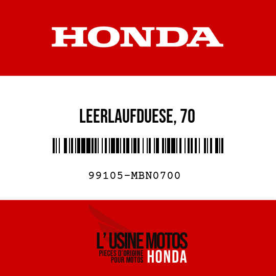 image de 99105-MBN0700 LEERLAUFDUESE, 70