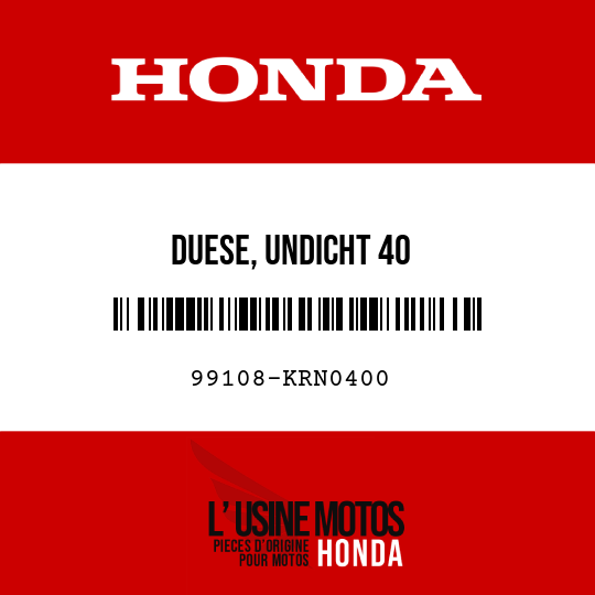 image de 99108-KRN0400 DUESE, UNDICHT 40