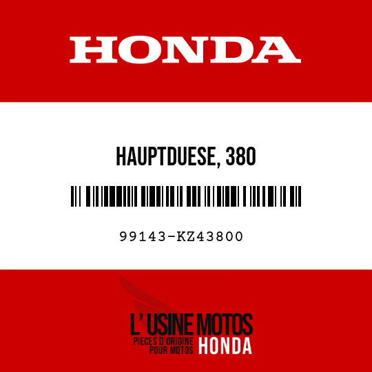 image de 99143-KZ43800 HAUPTDUESE, 380